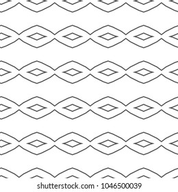 Seamless geometric ornamental vector pattern