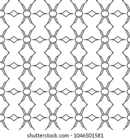 Seamless geometric ornamental vector pattern