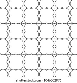 Seamless geometric ornamental vector pattern