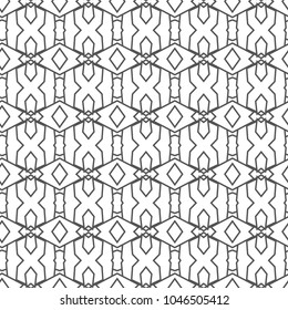 Seamless geometric ornamental vector pattern