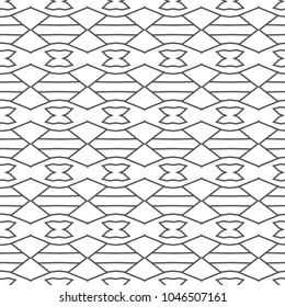 Seamless geometric ornamental vector pattern