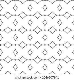 Seamless geometric ornamental vector pattern