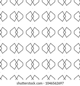 Seamless geometric ornamental vector pattern