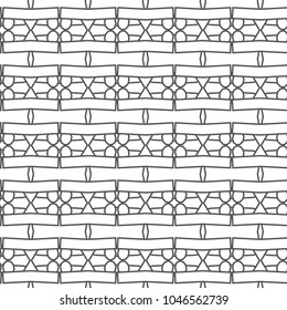 Seamless geometric ornamental vector pattern