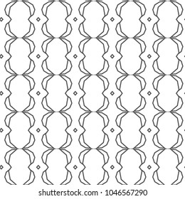 Seamless geometric ornamental vector pattern