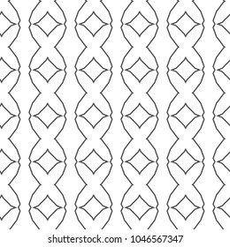 Seamless geometric ornamental vector pattern