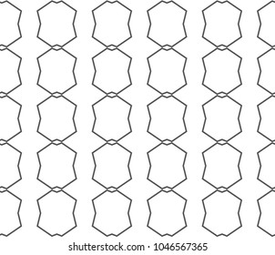 Seamless geometric ornamental vector pattern