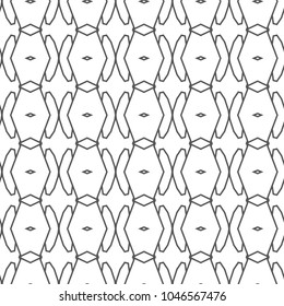 Seamless geometric ornamental vector pattern