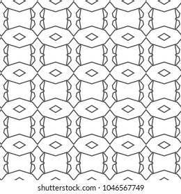 Seamless geometric ornamental vector pattern