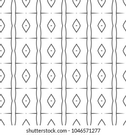 Seamless geometric ornamental vector pattern