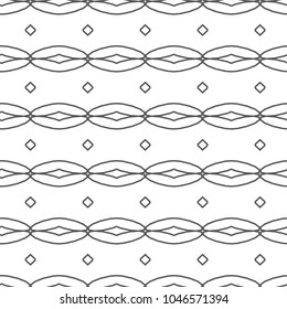 Seamless geometric ornamental vector pattern