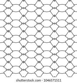 Seamless geometric ornamental vector pattern