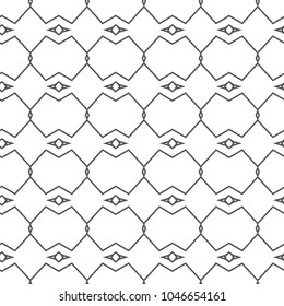 Seamless geometric ornamental vector pattern