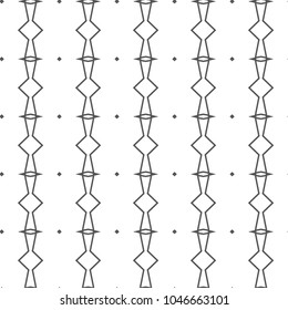 Seamless geometric ornamental vector pattern
