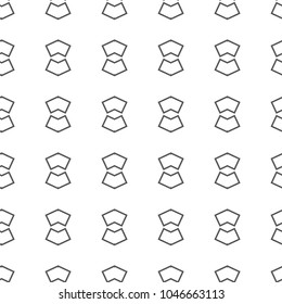 Seamless geometric ornamental vector pattern