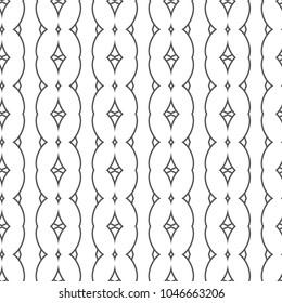 Seamless geometric ornamental vector pattern