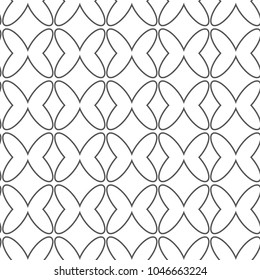 Seamless geometric ornamental vector pattern
