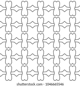Seamless geometric ornamental vector pattern