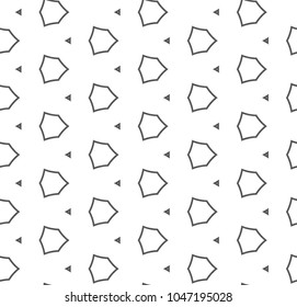 Seamless geometric ornamental vector pattern