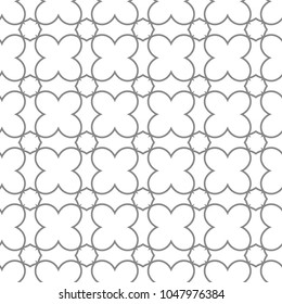 Seamless geometric ornamental vector pattern