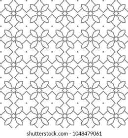 Seamless geometric ornamental vector pattern