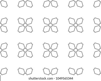 Seamless geometric ornamental vector pattern