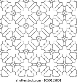 Seamless geometric ornamental vector pattern