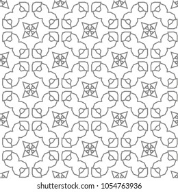 Seamless geometric ornamental vector pattern