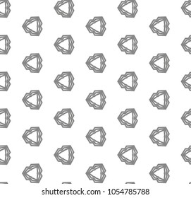 Seamless geometric ornamental vector pattern