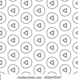 Seamless geometric ornamental vector pattern