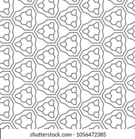 Seamless geometric ornamental vector pattern