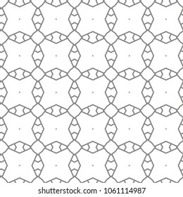 Seamless geometric ornamental vector pattern