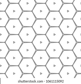 Seamless geometric ornamental vector pattern