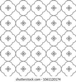 Seamless geometric ornamental vector pattern