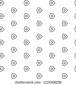 Seamless geometric ornamental vector pattern