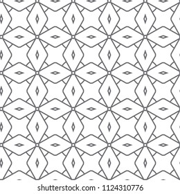 Seamless geometric ornamental vector pattern