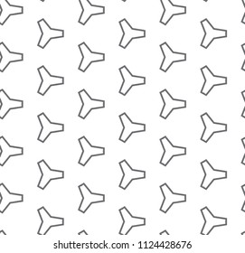 Seamless geometric ornamental vector pattern