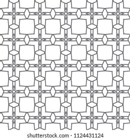 Seamless geometric ornamental vector pattern