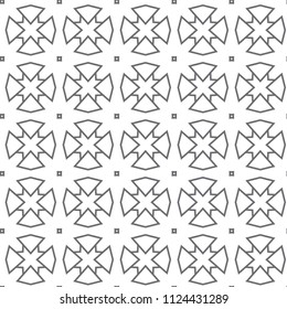 Seamless geometric ornamental vector pattern