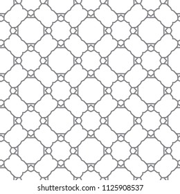 Seamless geometric ornamental vector pattern