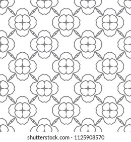 Seamless geometric ornamental vector pattern