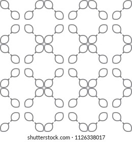 Seamless geometric ornamental vector pattern