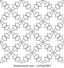 Seamless geometric ornamental vector pattern