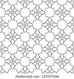 Seamless geometric ornamental vector pattern
