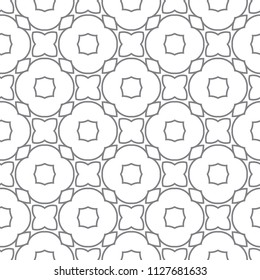 Seamless geometric ornamental vector pattern