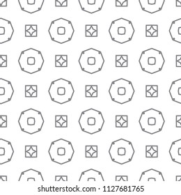 Seamless geometric ornamental vector pattern