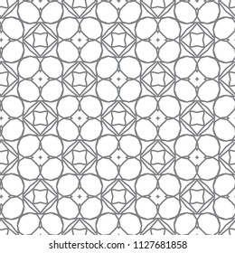 Seamless geometric ornamental vector pattern