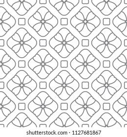 Seamless geometric ornamental vector pattern