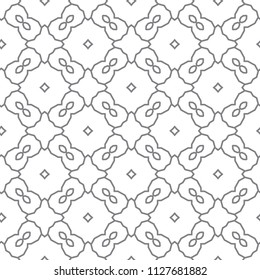 Seamless geometric ornamental vector pattern