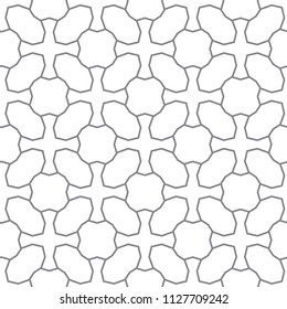 Seamless geometric ornamental vector pattern
